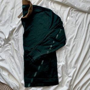 Jcrew always hunter green rugby long sleeve